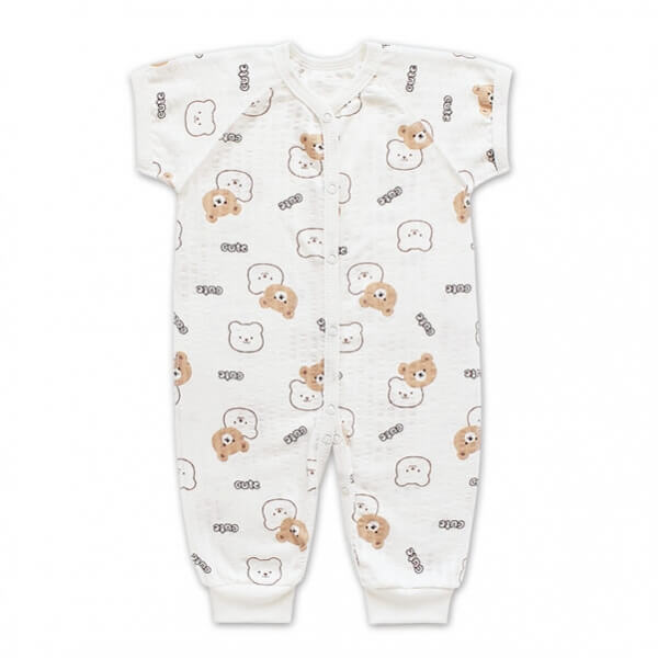 Ромпер для немовляти "Cute Bear" (короткий рукав), інтерлок-жаккард